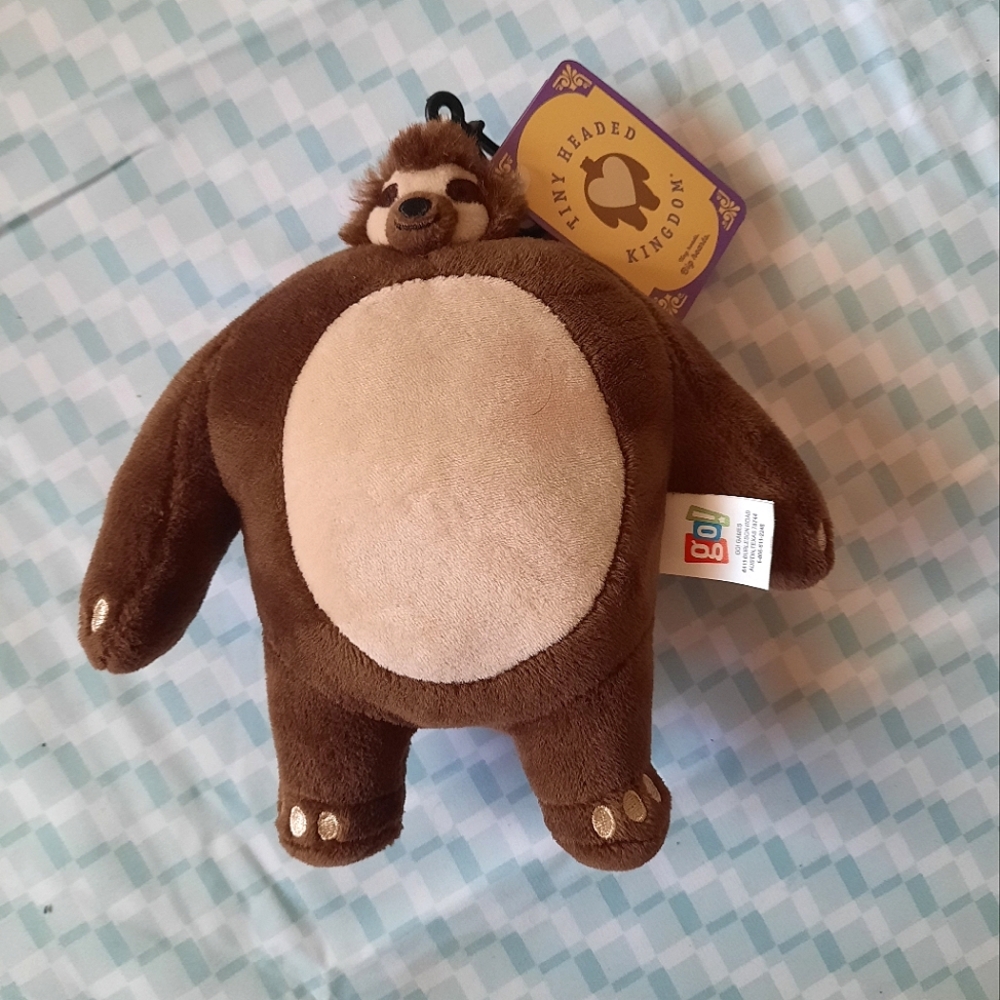 Tiny Headed Kingdom Heep the sloth plush Keychain WITH TAGS